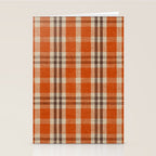 North Country Plaid - classic red and brown Stationery Card Gallery Image 2