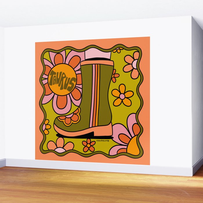 Taurus Groovy Boot Wall Mural Gallery Image 2