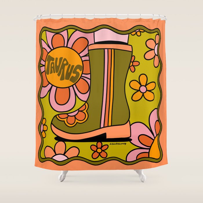 Taurus Groovy Boot Shower Curtain Gallery Image 1