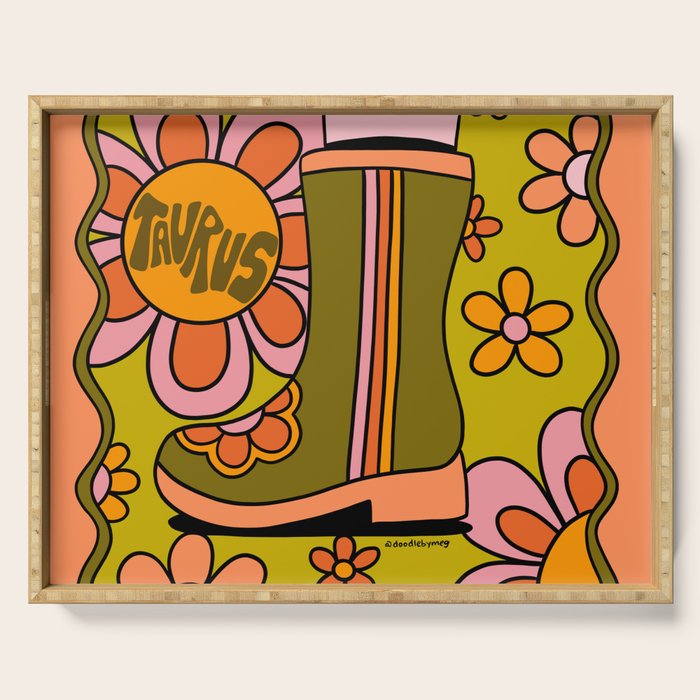 Taurus Groovy Boot Serving Tray Gallery Image 1