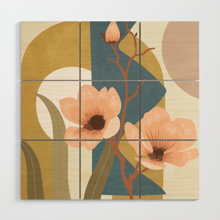 Elegant Shapes 02 Wood Wall Art Gallery Image 1