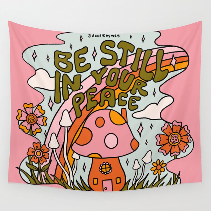 Be Still In Your Peace Wall Tapestry Gallery Image 4