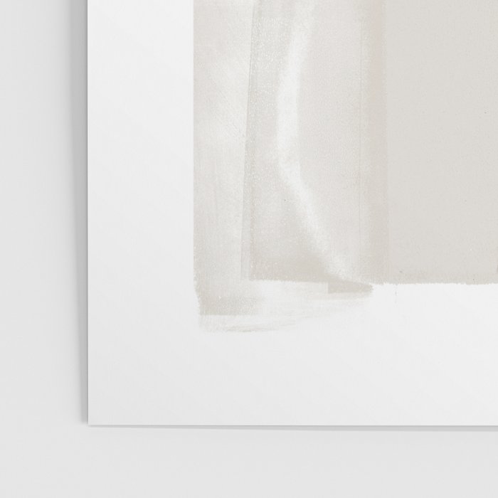 Beige Ombre Minimalist Abstract Painting Poster Gallery Image 3