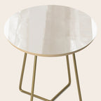 Beige Ombre Minimalist Abstract Painting Side Table Gallery Image 2