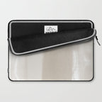 Beige Ombre Minimalist Abstract Painting Laptop Sleeve Gallery Image 2