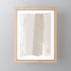 Beige Ombre Minimalist Abstract Painting Mini Art Print Gallery Image 1