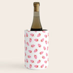 Sweet Strawberries - pink and red on white Wine Chiller Gallery Image 2