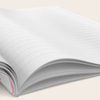Sweet Strawberries - pink and red on white Notebook Gallery Image 2