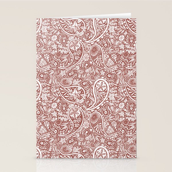 Underwater Paisley Elegance Stationery Card Gallery Image 2