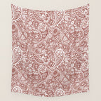 Underwater Paisley Elegance Wall Tapestry Gallery Image 4