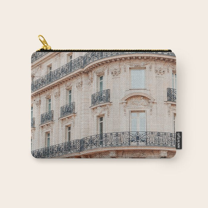 Belle Paris - France Travel Photography Print, Architecture Carry All Pouch Gallery Image 1