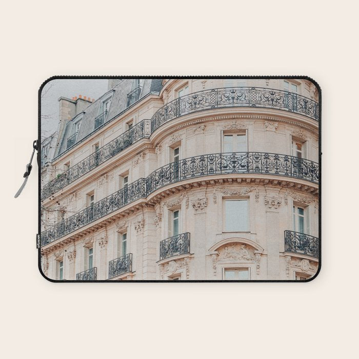 Belle Paris - France Travel Photography Print, Architecture Laptop Sleeve Gallery Image 1