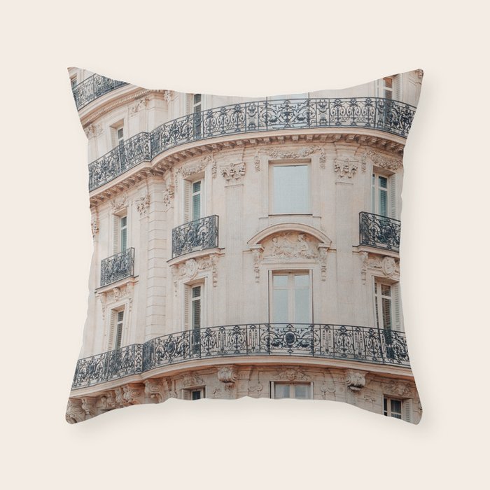 Belle Paris - France Travel Photography Print, Architecture Throw Pillow Gallery Image 1