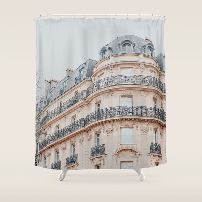 Belle Paris - France Travel Photography Print, Architecture Shower Curtain Gallery Image 1