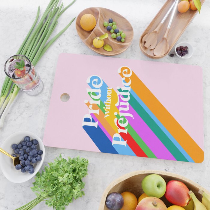 Pride without Prejudice - Rainbow Shadows Cutting Board Gallery Image 2