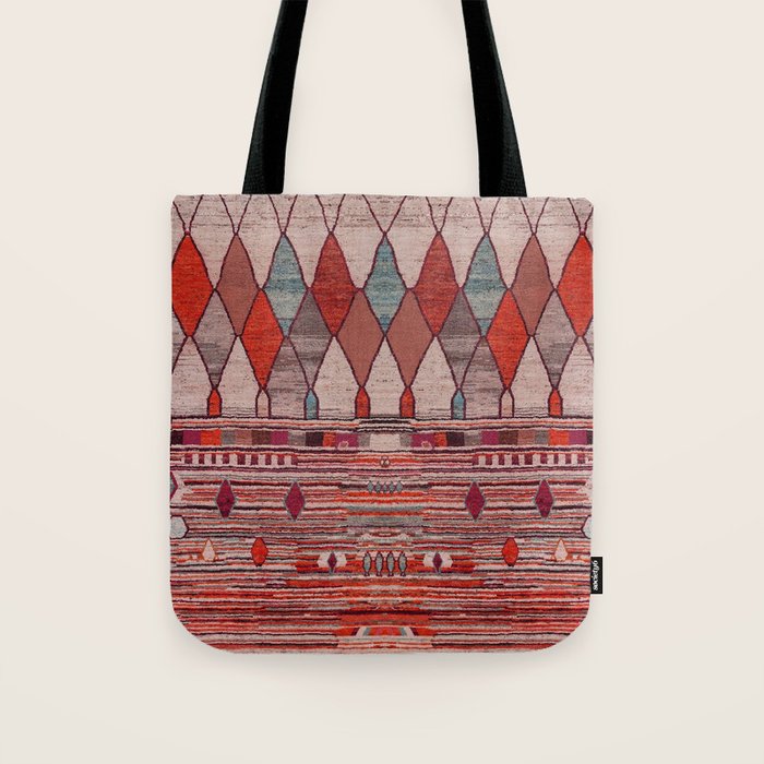 Earthy Berber Geometry Tote Bag Gallery Image 1