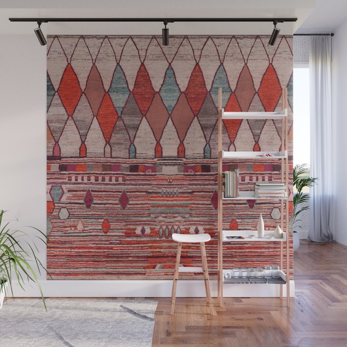 Earthy Berber Geometry Wall Mural Gallery Image 1