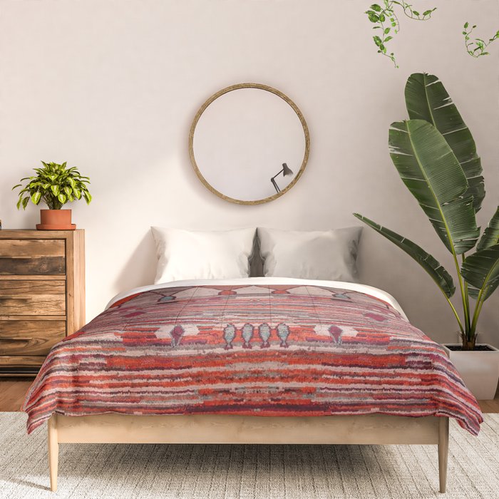 Earthy Berber Geometry Comforter Gallery Image 3