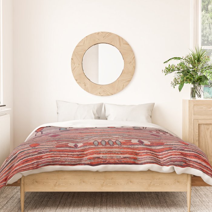 Earthy Berber Geometry Duvet Cover Gallery Image 3