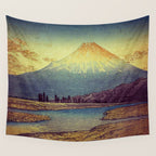 Magic Hour at Danesari - Nature Landscape Wall Tapestry Gallery Image 4
