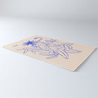 Cheetah Crush lines (cobalt) Rug Gallery Image 3