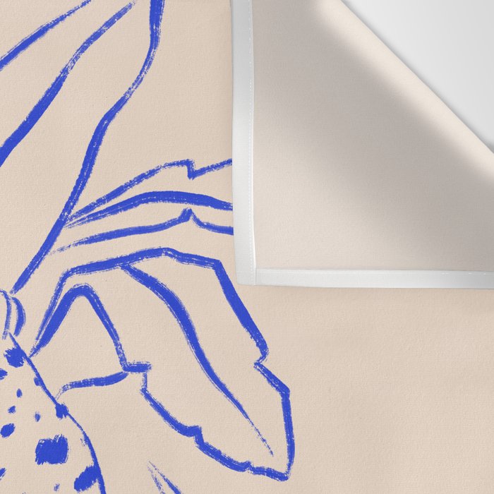 Cheetah Crush lines (cobalt) Wall Tapestry Gallery Image 3