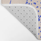 Cheetah Crush lines (cobalt) Bath Mat Gallery Image 2