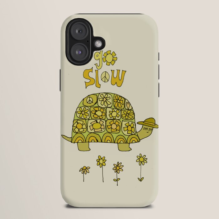 go slow retro turtle // art by surfy birdy iPhone Case Gallery Image 10