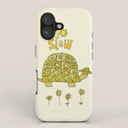 go slow retro turtle // art by surfy birdy iPhone Case Gallery Image 1