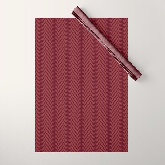 Elysian IV Ruby Red Wrapping Paper Gallery Image 1