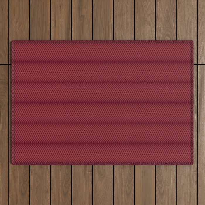 Elysian IV Ruby Red Outdoor Rug Gallery Image 1