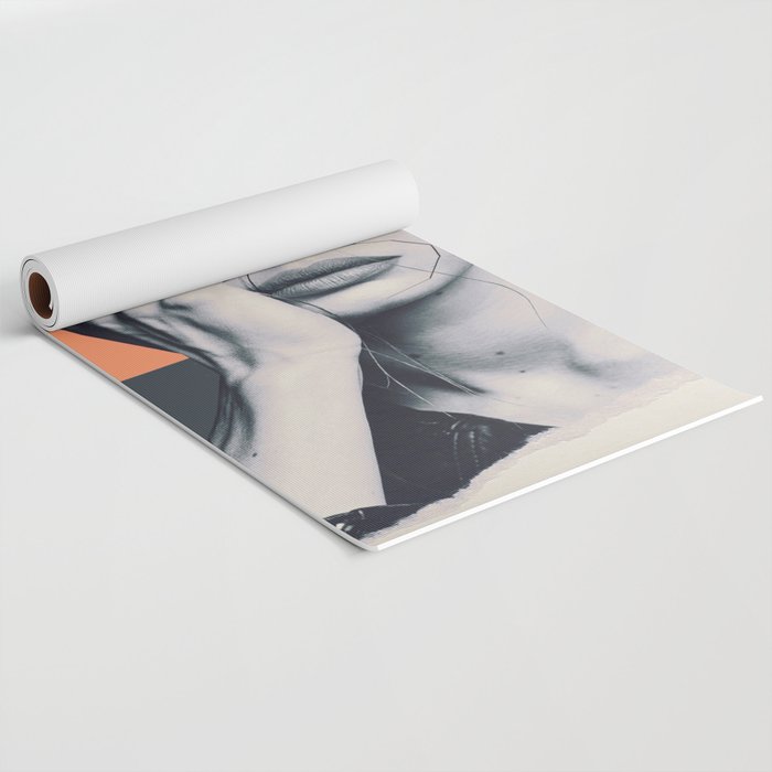 collage art / butterfly Yoga Mat Gallery Image 2