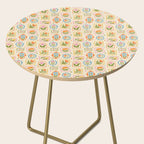 Colorful retro flower art frame art pattern Side Table Gallery Image 2