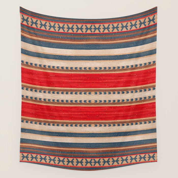 Bohemian Tapestry: Timeless Moroccan Heritage Fabrics Wall Tapestry Gallery Image 4