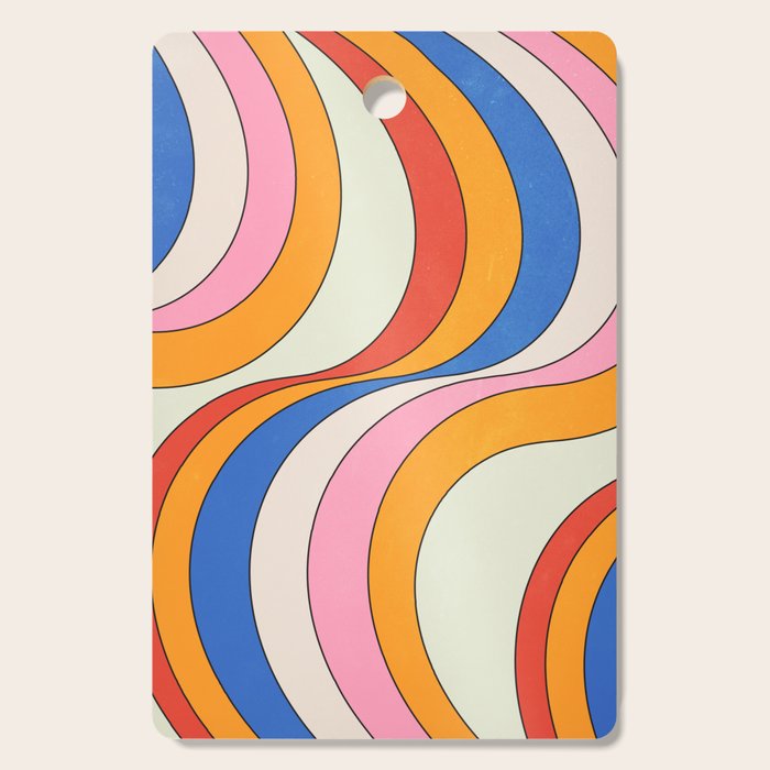 Retro Waves Cutting Board Gallery Image 1