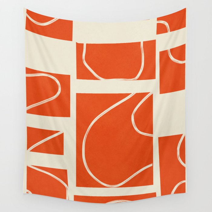 Abstract Pathways 5 Wall Tapestry Gallery Image 4