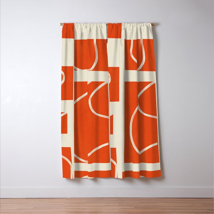 Abstract Pathways 5 Window Curtain Gallery Image 3