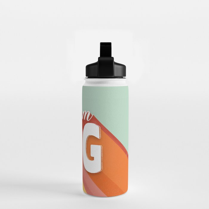 DREAM BIG - positive typography Water Bottle Gallery Image 2