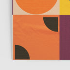 Vibrant Geometric Squares and Circles Pattern - Modern Craft Poster Gallery Image 3