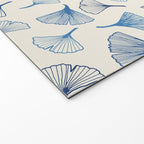 Ginko leaves blue Welcome Mat Gallery Image 2