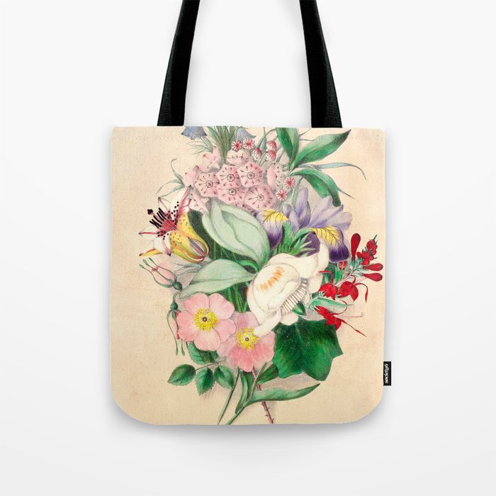 Wildflowers by Clarissa Munger Badger, 1859 (benefitting The Nature Conservancy) Tote Bag Gallery Image 1