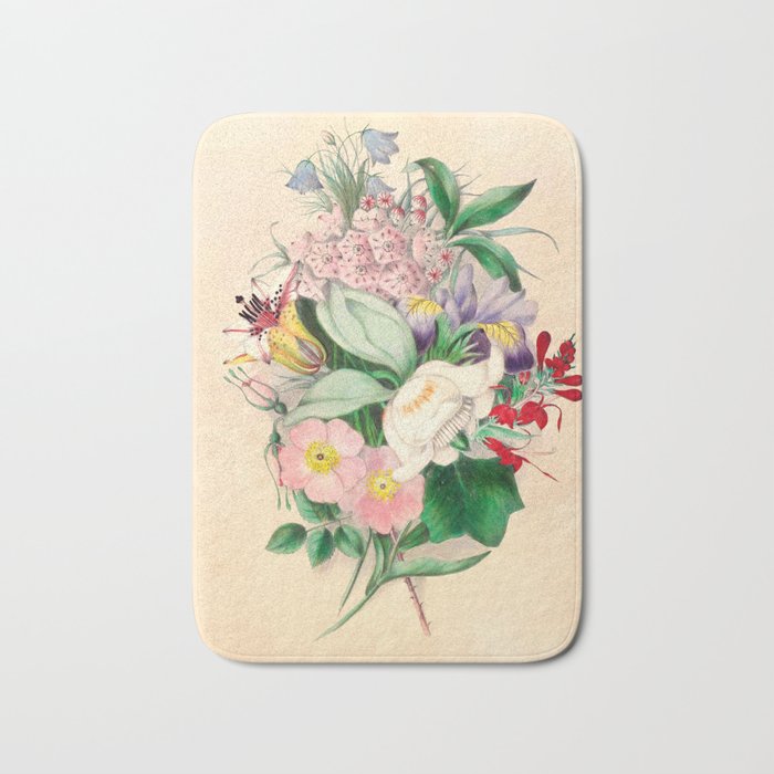 Wildflowers by Clarissa Munger Badger, 1859 (benefitting The Nature Conservancy) Bath Mat Gallery Image 1