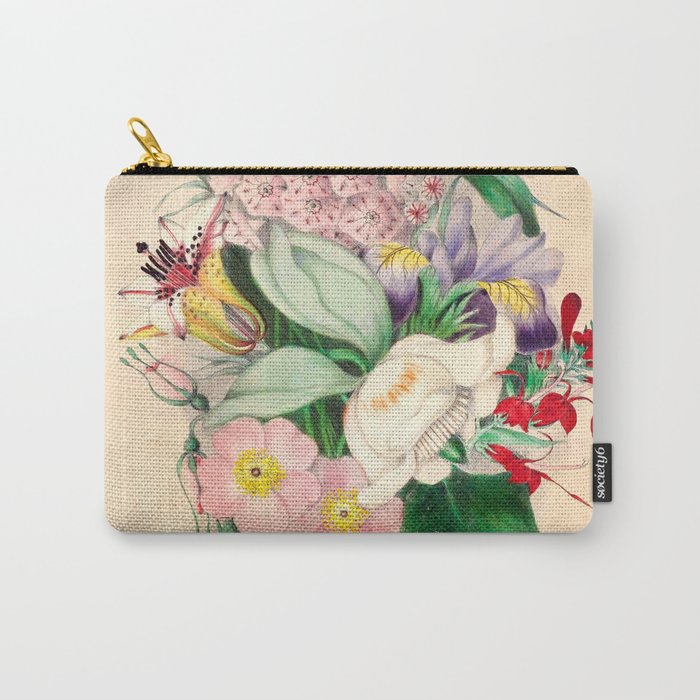 Wildflowers by Clarissa Munger Badger, 1859 (benefitting The Nature Conservancy) Carry All Pouch Gallery Image 1
