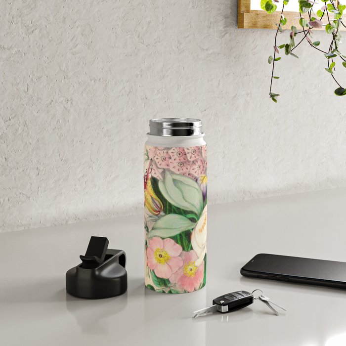 Wildflowers by Clarissa Munger Badger, 1859 (benefitting The Nature Conservancy) Water Bottle Gallery Image 4