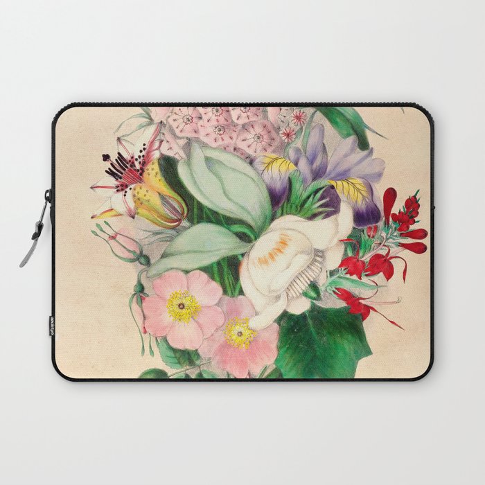 Wildflowers by Clarissa Munger Badger, 1859 (benefitting The Nature Conservancy) Laptop Sleeve Gallery Image 1