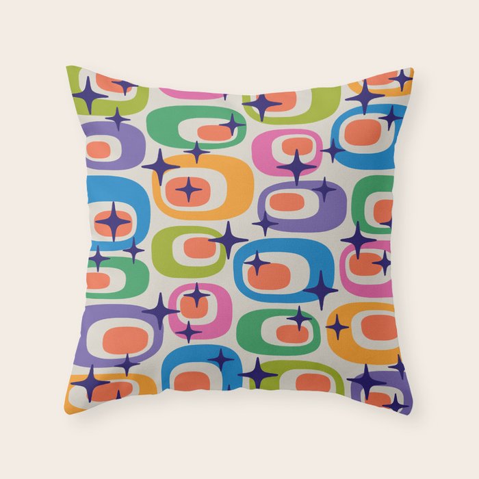 Mid Century Kitch 535 Throw Pillow Gallery Image 6