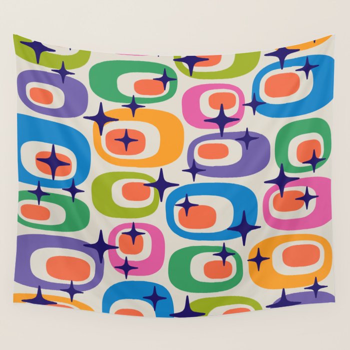 Mid Century Kitch 535 Wall Tapestry Gallery Image 4