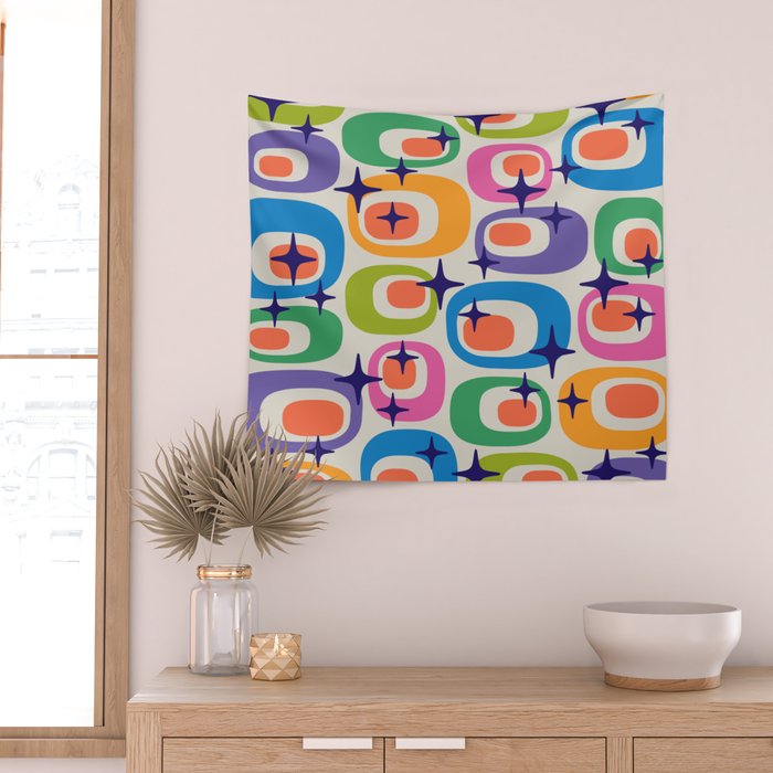 Mid Century Kitch 535 Wall Tapestry Gallery Image 2