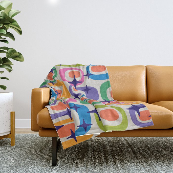 Mid Century Kitch 535 Throw Blanket Gallery Image 1
