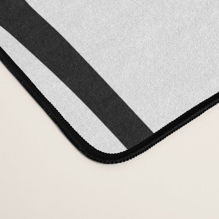 Mid Century Modern Scandinavian Geometric 132 Black and White Desk Mat Gallery Image 4